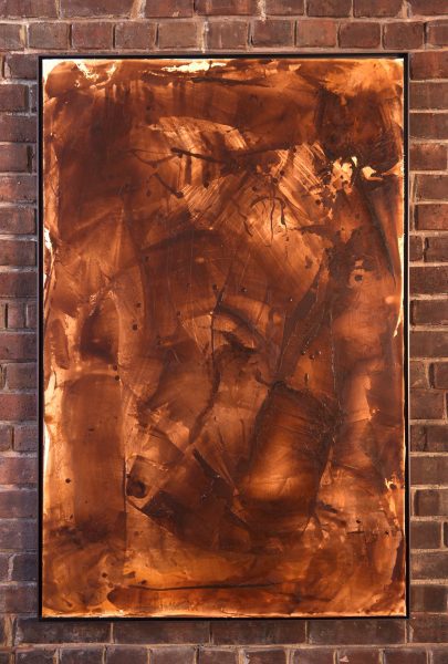 Encaustic Painting from Brown Series (2020) by Reuben Sinha