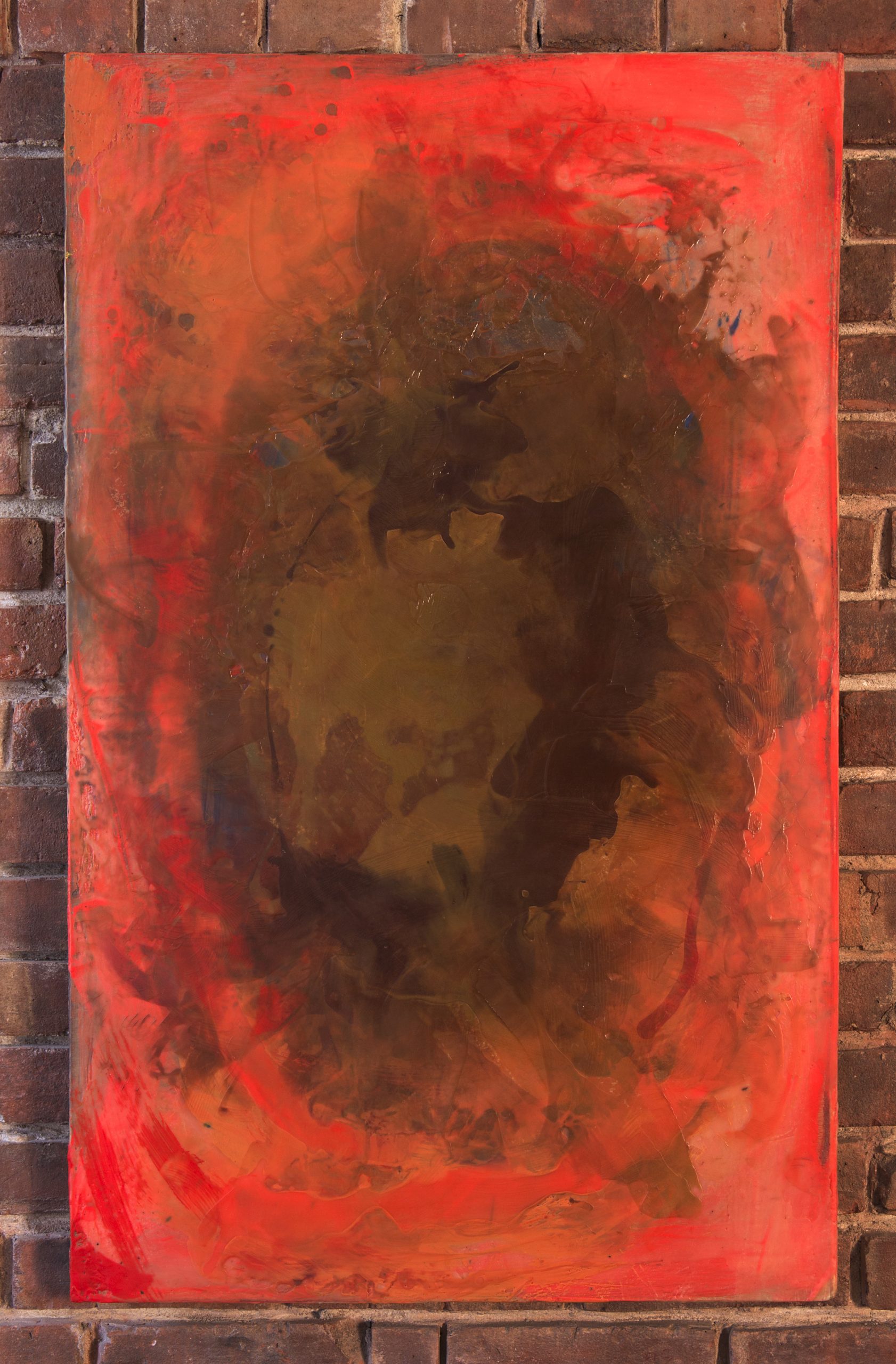 Encaustic Painting from Brown Series (2020) by Reuben Sinha